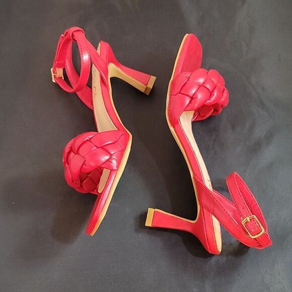 BRAND NEW ROUGE HELUIM BRAIDED STRAP SQUARE TOE WOMEN'S SANDAL - Picture 5 of 16